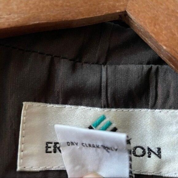 Erin London · Medium Petite · Embroidered Tapestry Blazer · Boho Vintage · Brown - Picture 7 of 7